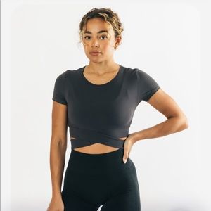 Alphalete Wrap Tie Top